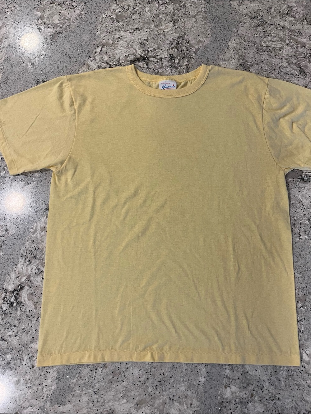 Vintage 90s Penmans Yellow Blank Tee